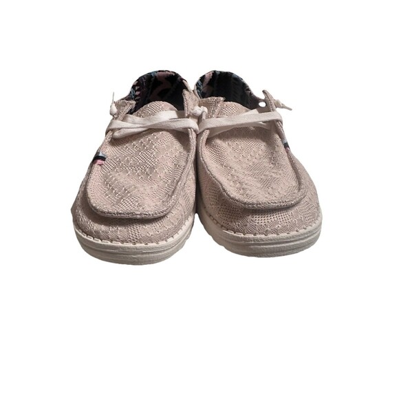 Hey Dude Wendy Boho Aztec Pink Womens 9 EU 40 Slip On Shoe Casual Preppy Comfy - Picture 5 of 7